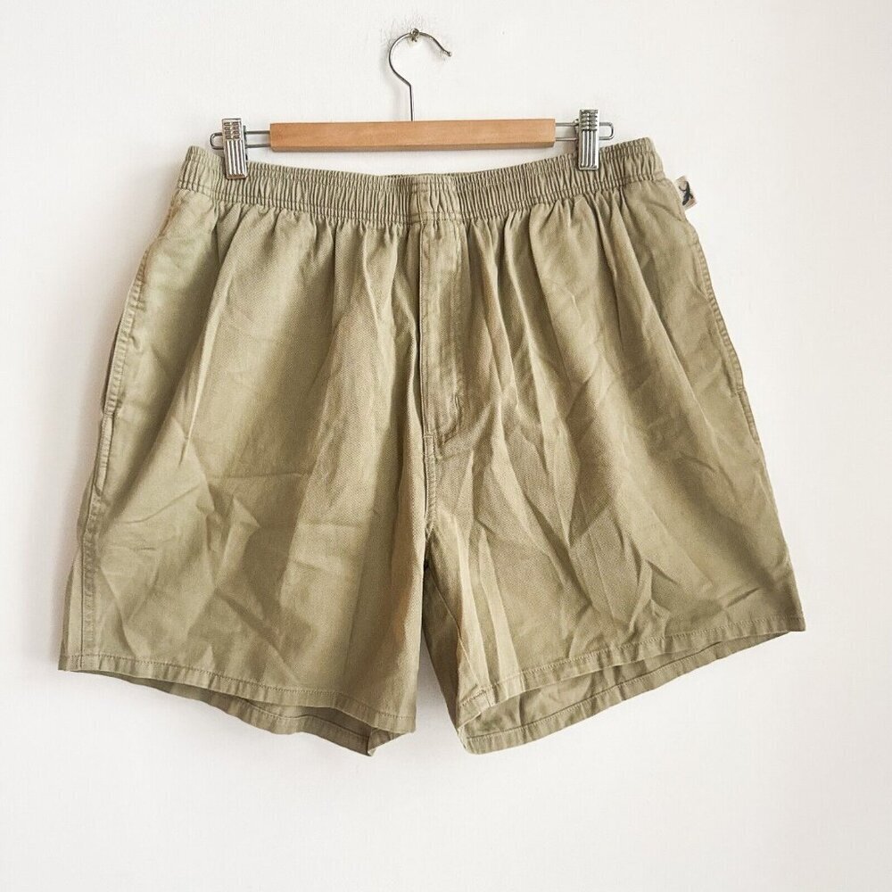 Eddie Bauer Light Beige Cotton Khaki Short Men's Large
